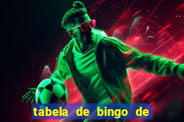 tabela de bingo de 1 a 100